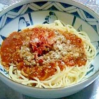 手抜きでかんたん！ミート納豆スパゲティ